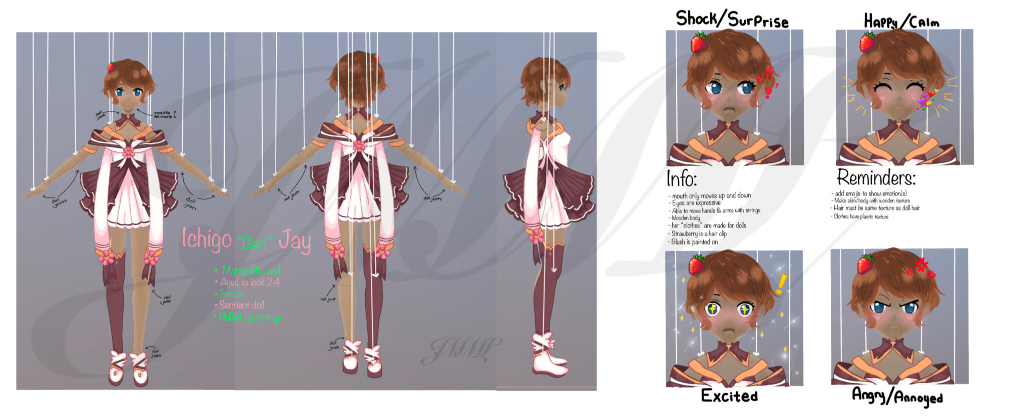 Character Refsheet - 25-100$USD (dependant on complexity and details)